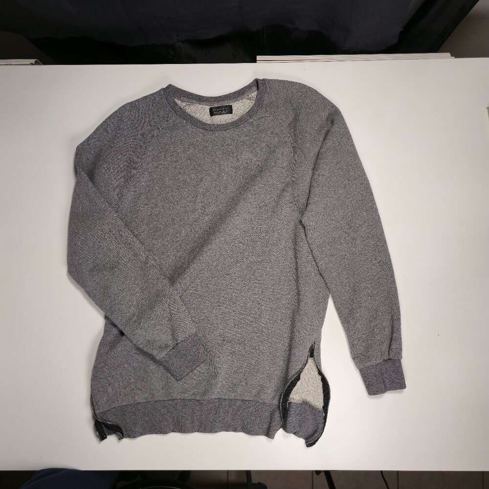 Zara Men's Sweater, Long Sleeve, Fitted zipper side
